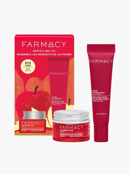 Farmacy Apple a Day Kit in branded components on a light gray background